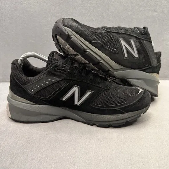 New Balance 990v5 Womens Size 9 Shoes Black/Silver Casual Sneakers Made in USA