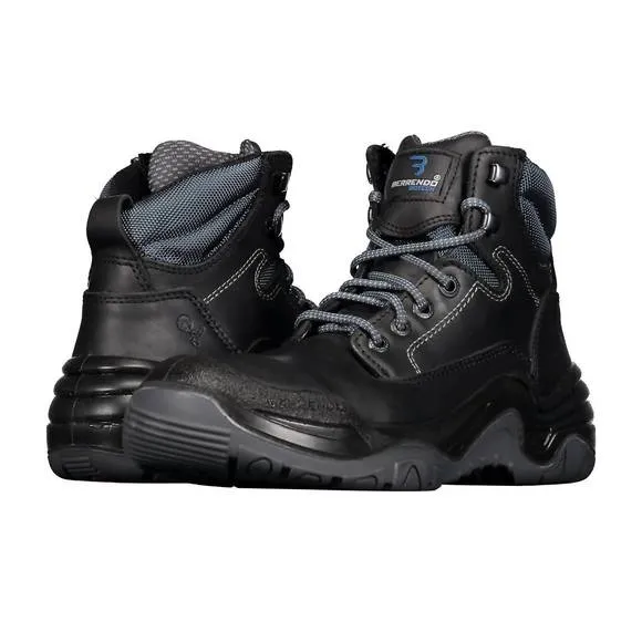 NEW BERRENDO men‚Äôs steel toe work boots in black