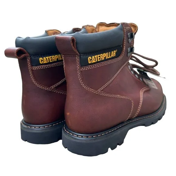 NEW Caterpillar CAT Men's 13 M Boots Steel Toe 6&quot; Work P89817‎ Brown Leather EH