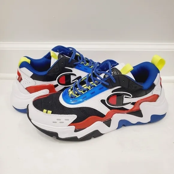 NEW Champion White Hyper C Flood Casual Athletic Lifestyle Shoes CP101684M