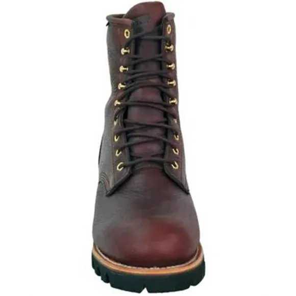 NEW CHIPPEWA men's 8&quot; waterproof logger boots in briar
