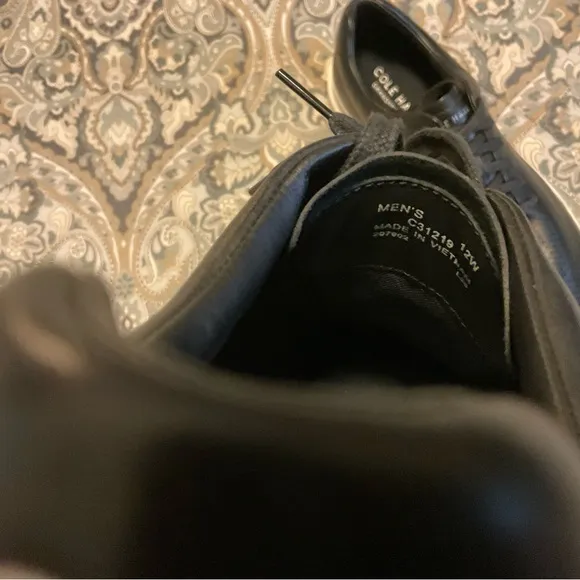 New Cole Haan Grandpro  Rally Laser Cut Black Sneaker Mens Sz 12 W