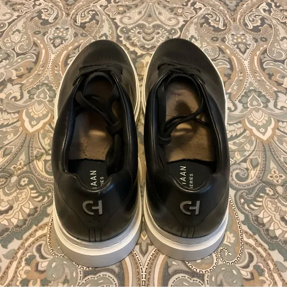 New Cole Haan Grandpro  Rally Laser Cut Black Sneaker Mens Sz 12 W