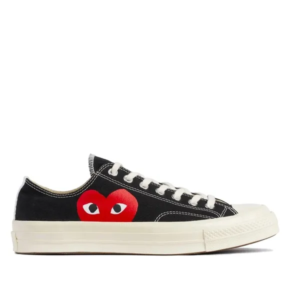 NEW Comme Des Garcons PLAY x Converse Unisex Chuck Taylor Lace Up Sneakers