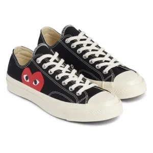 NEW Comme Des Garcons PLAY x Converse Unisex Chuck Taylor Lace Up Sneakers