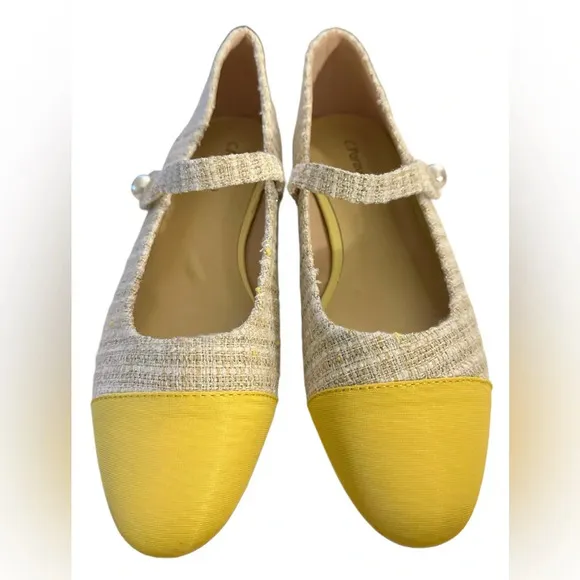 New C.Paravano Women's Flats Shoes Round Toe Ballet Flats with Strap