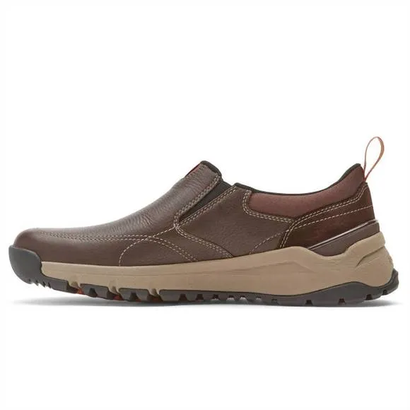 NEW DUNHAM men's glastonbury waterproof slip-on shoes in brown