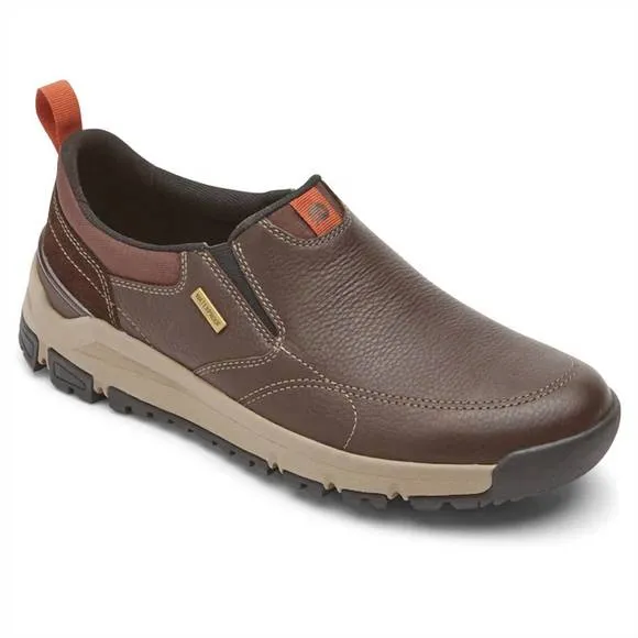 NEW DUNHAM men's glastonbury waterproof slip-on shoes in brown