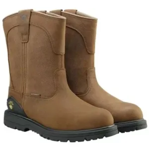 New HERMAN SURVIVORS® Work Boots Mens Brown Leather Waterproof Steel Toe Sz 14
