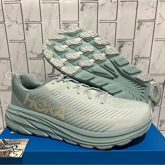 New Hoka One One Rincon 3 Running Shoes Walking Jogging Workout Blue Mens 13