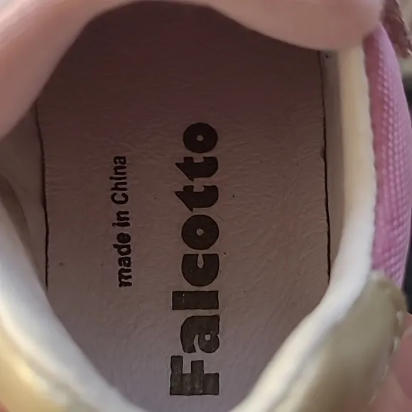 New in box! Falcotto Ferdi Suede Girls toddler 5 mauve pink star velcro shoes