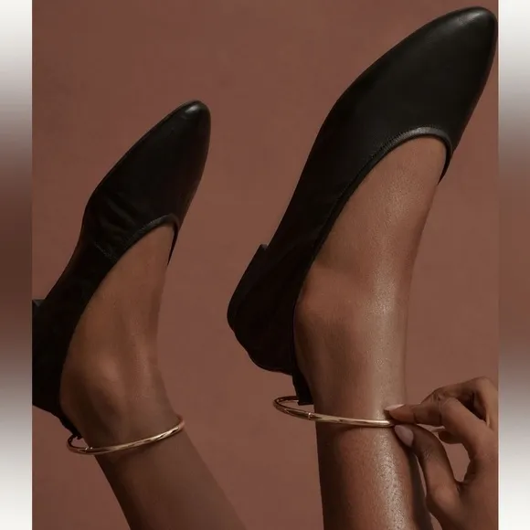 New! Jeffrey Campbell Tippy Leather Ballet Flats