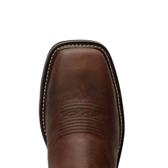 NEW JUSTIN BOOTS men's justin driller stampede boot in brown/green