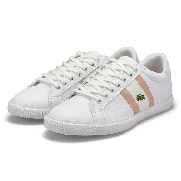NEW Lacoste Grad Vulc 120 1 Women’s White / Pink Sneaker Tennis Shoes Size 9