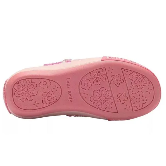 NEW LELLI KELLY kid's victoria sneakers in silver