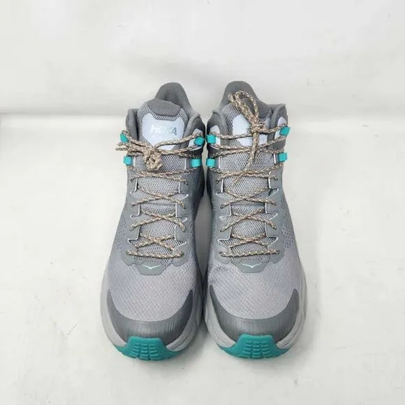 New men's 10.5 Hoka Trail Code GTX Gore-Tex hiking boots Galactic Grey 1123165F