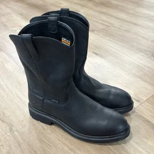 NEW Men’s Ariat Sierra Steel Toe Leather Pull On Work Boots