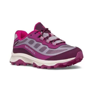 NEW MERRELL kids' moab speed low wp shoes in grey berry