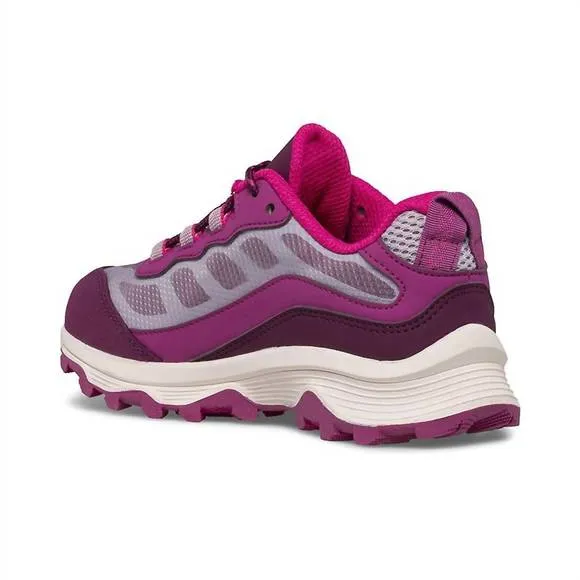 NEW MERRELL kids' moab speed low wp shoes in grey berry