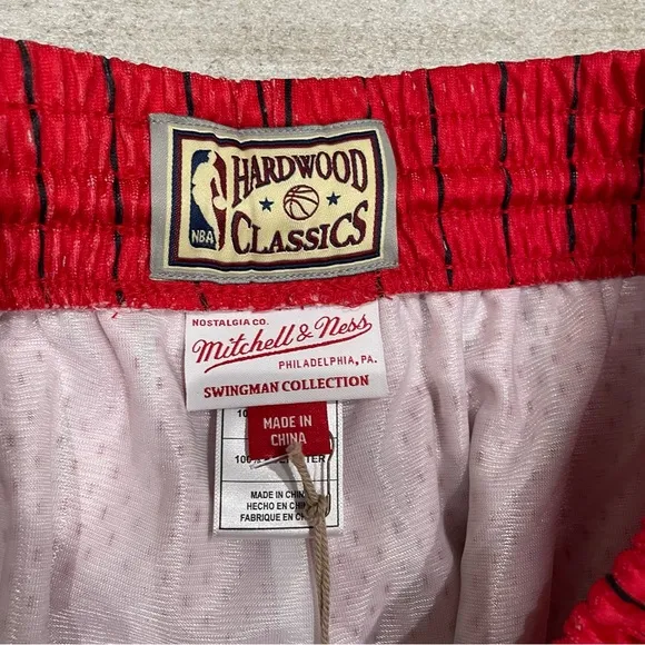 NEW MITCHELL &amp; NESS NBA FADEAWAY SWINGMAN SHORTS CHICAGO BULLS SIZE XL