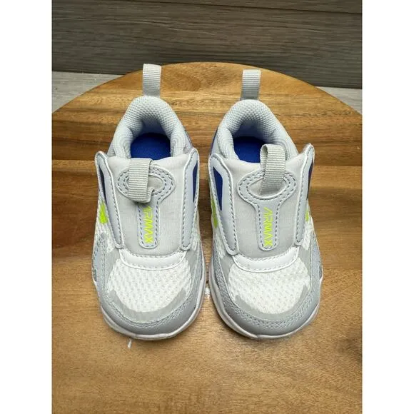 New Nike CW1629-004 Air Max Bolt TDE Sneakers Toddler Shoes Blue Yellow 4C