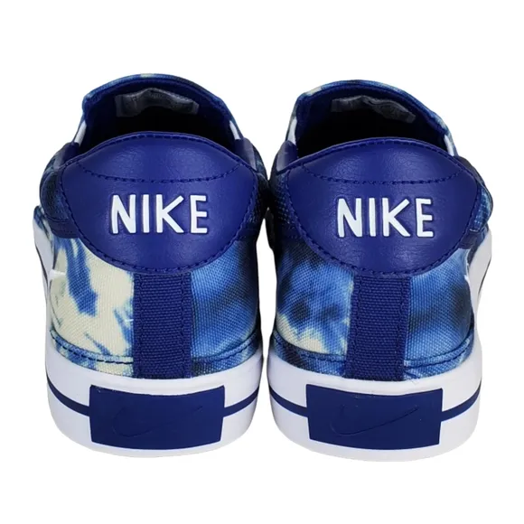New Nike mens court legacy tie dye slip on sneakers multicolor