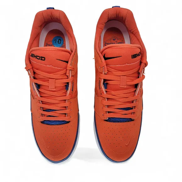 (NEW) Nike SB Ishod Wair Premium Skate Shoes Orange Size 10
