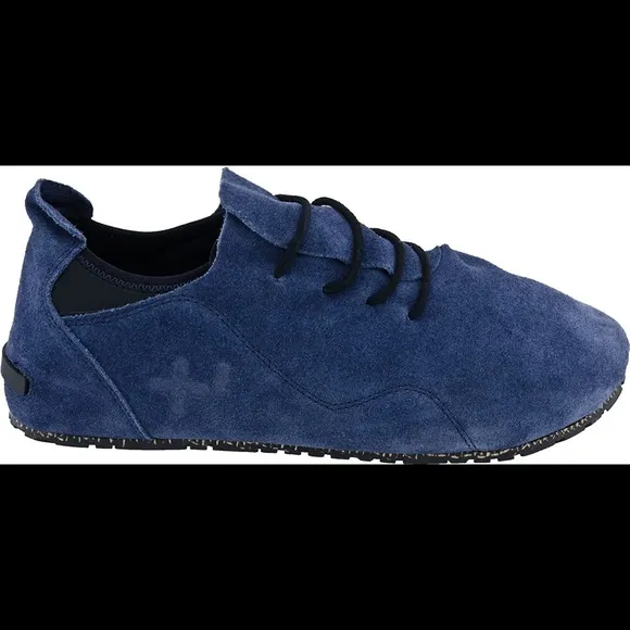NEW! OeTZ 3300 SUPERSLICK Suede Leather Lace-up Shoes Size 45/12 Mens Navy Blue