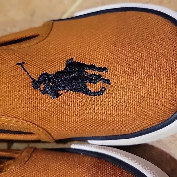 𝅺NEW! POLO BY RALPH LAUREN Harbour II Slip On Sneakers Boy's 9.