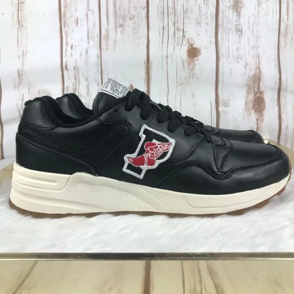 New Polo Ralph Lauren Trackster 100 Leather Sneakers