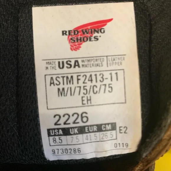 NEW! Red Wing 2226 Dyna Force Steel Toe Leather Wo
