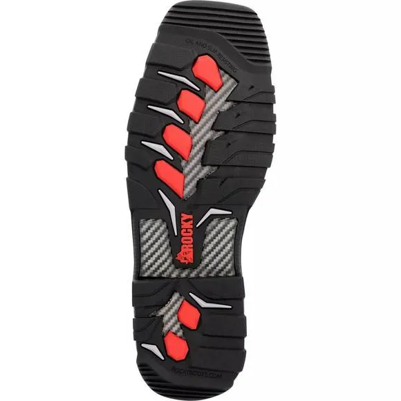 NEW ROCKY men's carbon-toe waterproof dri-freeze carbon 6 work boot in tan