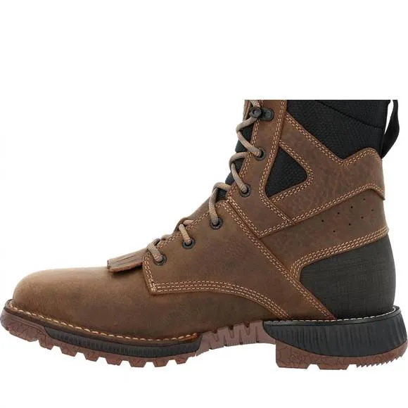 NEW ROCKY men's comp-toe rocky hi-wire waterproof western work boot in earth