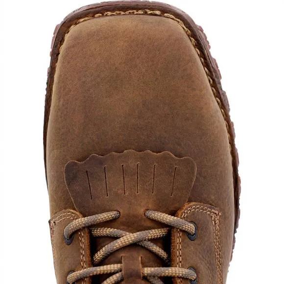 NEW ROCKY men's comp-toe rocky hi-wire waterproof western work boot in earth