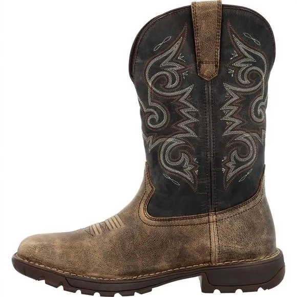 NEW ROCKY men's legacy 32 waterproof pull-on work western boot in distressed bro