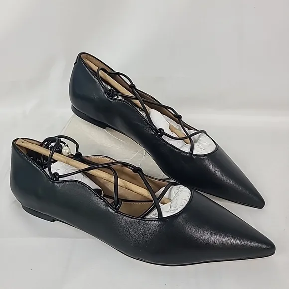 NEW Sam Edelman Womens Winslet Black Ballet Flats Shoes Sz 6