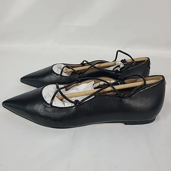 NEW Sam Edelman Womens Winslet Black Ballet Flats Shoes Sz 6