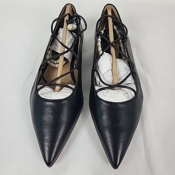 NEW Sam Edelman Womens Winslet Black Ballet Flats Shoes Sz 6