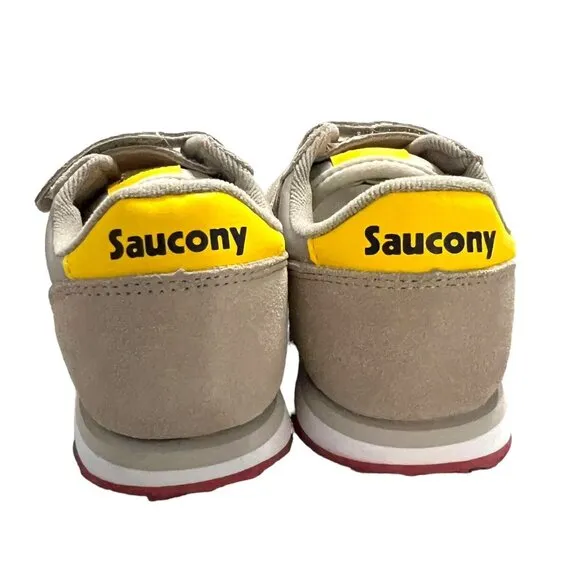 NEW Saucony 10M Taupe / Burgundy Jazz Sneakers