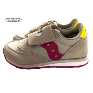 NEW Saucony 10M Taupe / Burgundy Jazz Sneakers