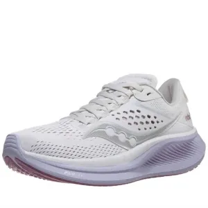 NEW SAUCONY women ride 17 running shoes in moon/viola