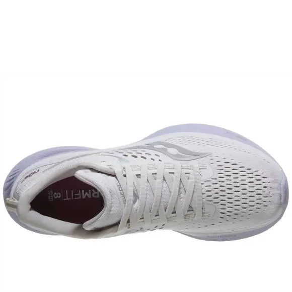 NEW SAUCONY women ride 17 running shoes in moon/viola