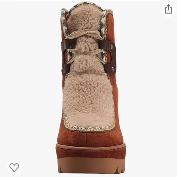 NEW SEE BY CHLOE SUEDE AND SHEARLING BOOT