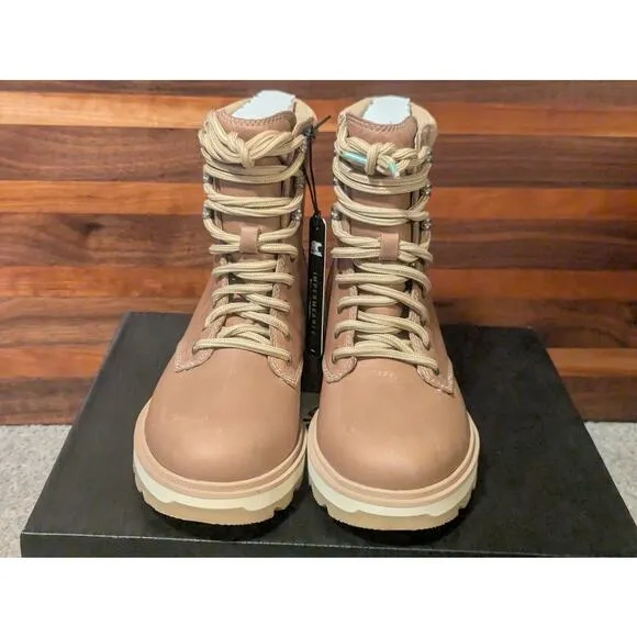 NEW Sorel Women's Lennox Lace Up Waterproof Ceramic Canoe Hiking Boots 6 NIB