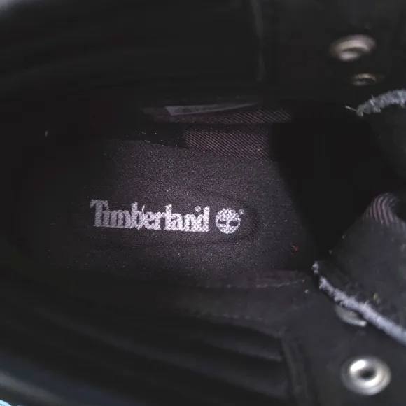NEW Timberland Black Calf Hair Leather London Square Lace-Up Hiker Boots 8