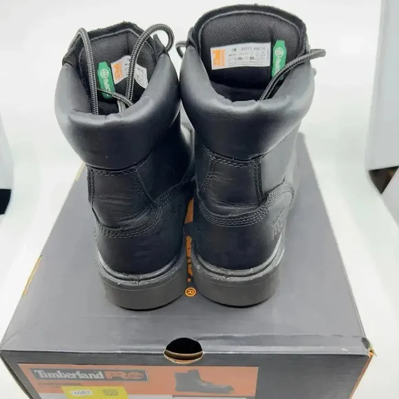 NEW Timberland PRO Sawhorse 6&quot; Composite Safety Toe Work Boots Black Mens Size 7