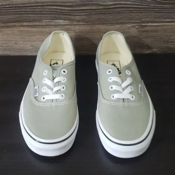 New Vans Authentic Canvas Grey Green Sneakers