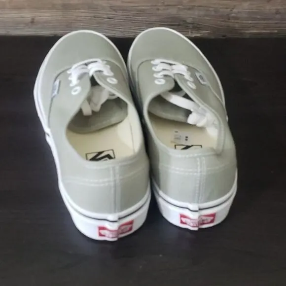 New Vans Authentic Canvas Grey Green Sneakers