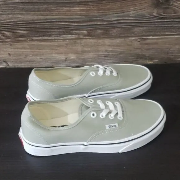 New Vans Authentic Canvas Grey Green Sneakers
