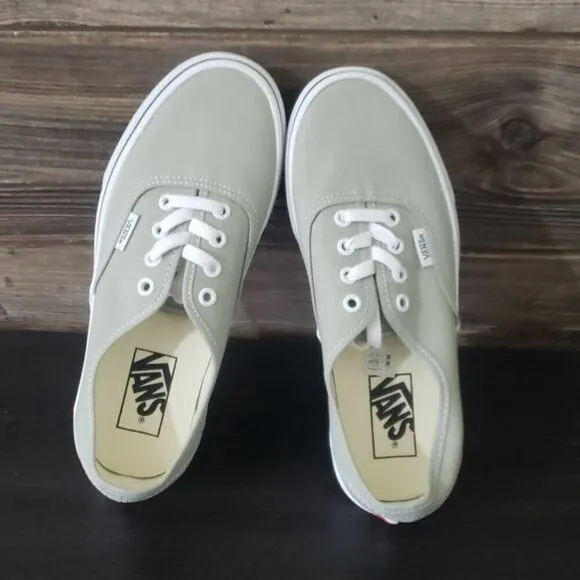New Vans Authentic Canvas Grey Green Sneakers